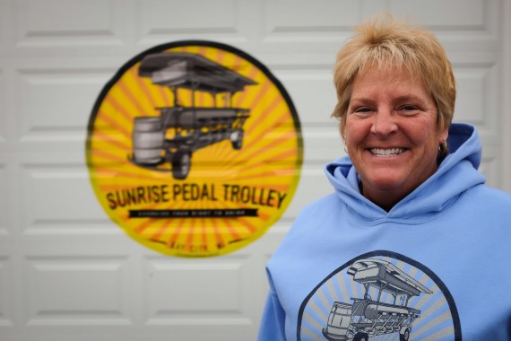 Sunrise Pedal Trolley Features Beer, Wine & Fun